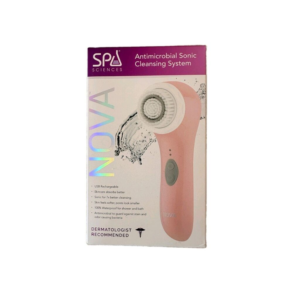 NOVA Spa Sciences NOVA Antimicrobial Sonic Cleansing System NEW Pink